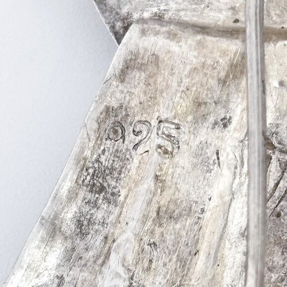 Vintage Peru Sterling Silver 925 Folk Dancer Brooch Pin - Picture 6 of 8